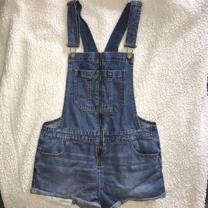 Pacsun Bullhead Denim Zipper Overalls